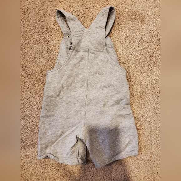 Adorable Gray Dog Overalls - Picture 2 of 3